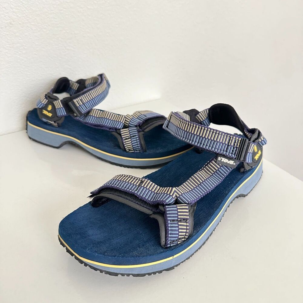 Teva Navy Blue & Light Blue Strappy Sport Sandals